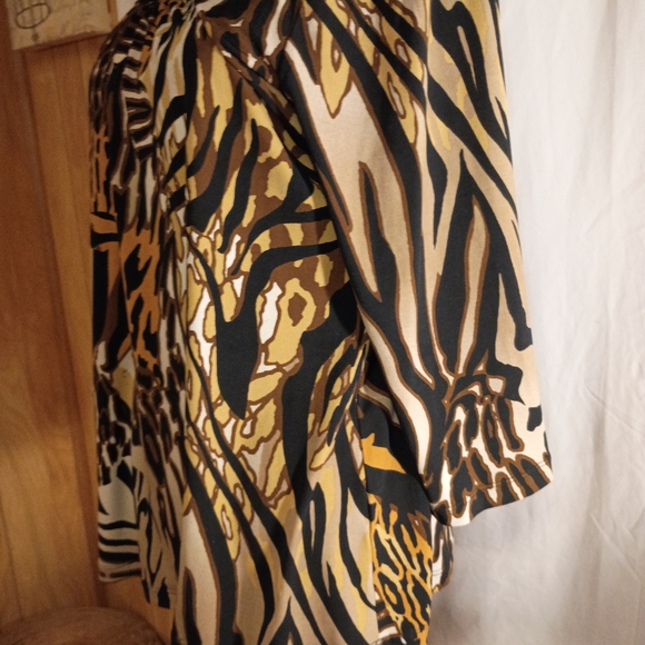 Ruby Rd. Multicolor Animal Print Blouse - Picture 3 of 6